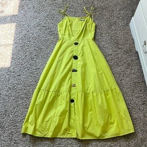 REJINA PYO MARIA STRAP DRESS WITH RUFFLE HEM